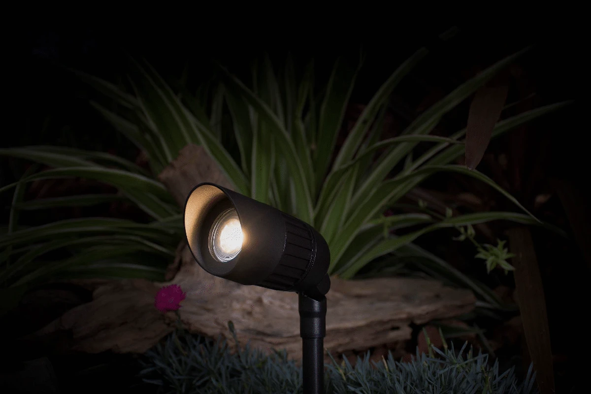 Black Metal, Plastic & Glass Spotlight